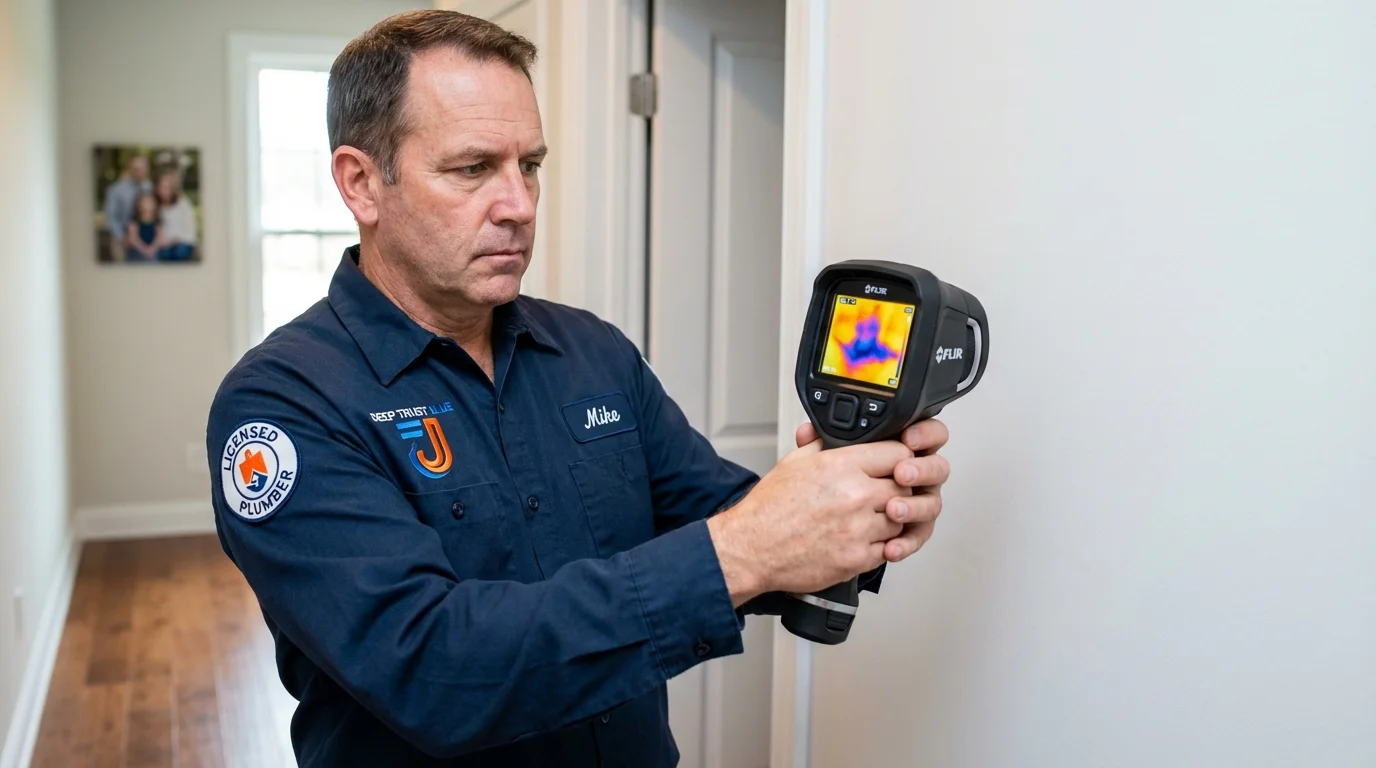 Thermal imaging leak detection by Johns Plumbing LLC in Troutman